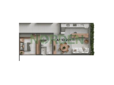 Apartamento, 47m² com 1 quarto, Luminae Urban Residence em Florianópolis