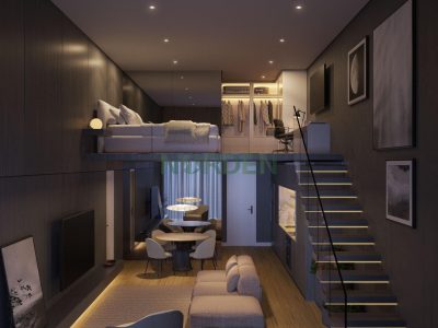 Studio, 44m² com 1 quarto e 1 vaga, Opus em Florianópolis
