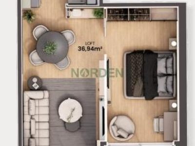 Loft, 51m² com 1 quarto, Seleto Vivara em Florianópolis