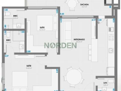 Apartamento, 86m² com 2 quartos, 2 suítes e 1 vaga, Luminous Jurerê em Florianópolis