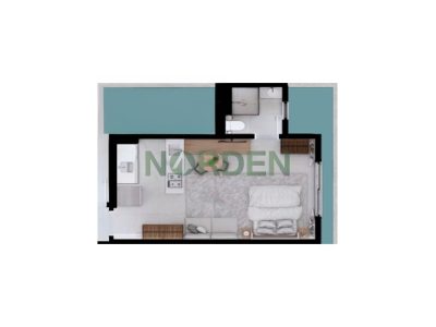 Studio, 27m² com 1 quarto, Versus 247 em Florianópolis