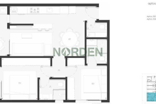Apartamento, 78m² com 2 quartos, 2 suítes e 1 vaga, Connect View Jurerê em Florianópolis