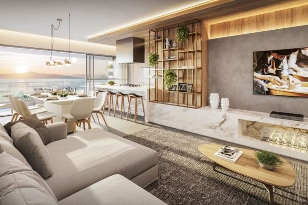 Apartamento, 165m² com 3 quartos, 3 suítes e 3 vagas, Miragio Cacupé em Florianópolis
