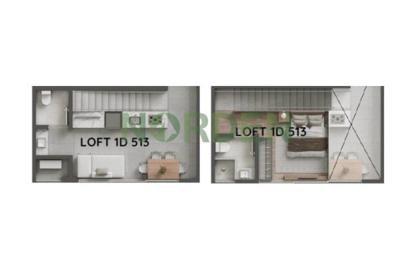 Loft, 27m² com 1 quarto, Luminae Urban Residence em Florianópolis