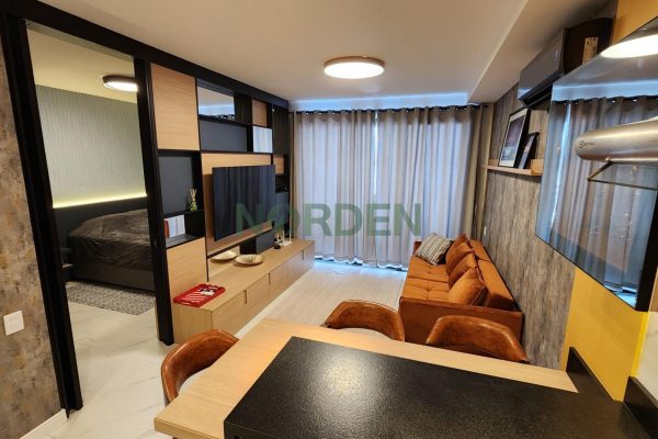 Apartamento, 48m² com 1 quarto, 1 suíte e 1 vaga, Vogue Residencial Boutique em Florianópolis