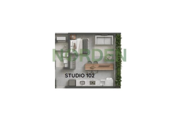 Apartamento, 34m² com 1 quarto, Luminae Urban Residence em Florianópolis